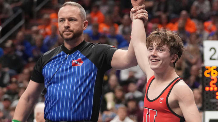 Brayden Bohnsack of Union LaPorte City returns this winter in pursuit of a third straight state wrestling championship.