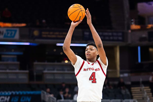Rutgers Scarlet Knights guard Ace Bailey (4)