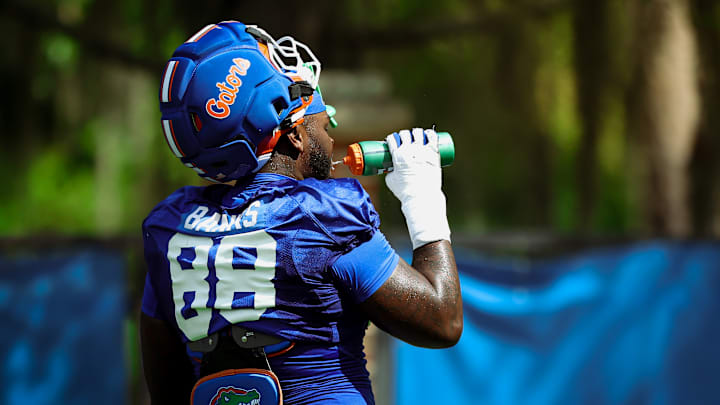 Florida Gators defensive lineman Caleb Banks was absent from Thursday's viewing period.