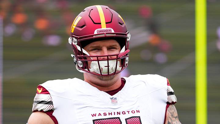 Washington Commanders offensive lineman Andrew Wylie