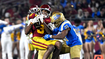USC Trojans defeated the UCLA Bruins 29-10 to win a NCAA football game at the Los Angeles Memorial