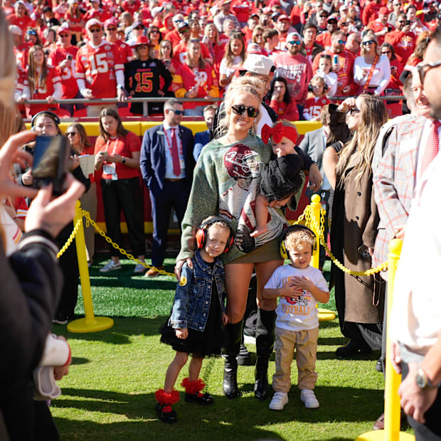 Brittany Mahomes and kid