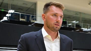 Los Angeles Lakers guard Luka Doncic announces the signing of a 3-year, $165 million contract extension.
