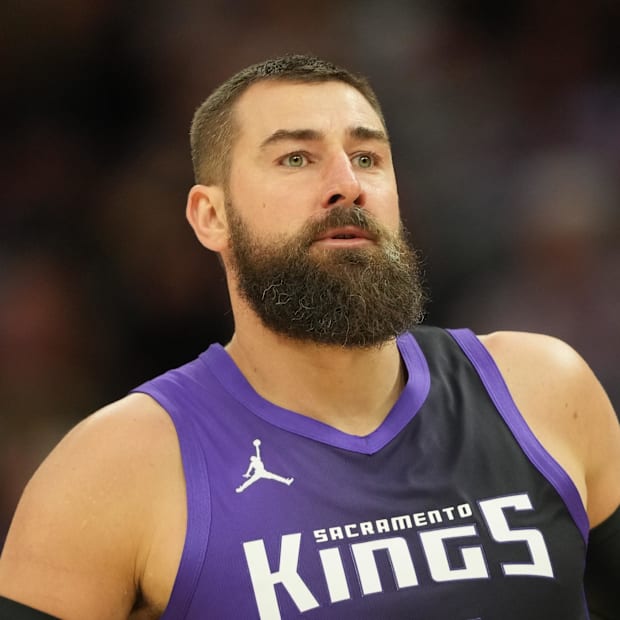 Center of Sacramento Kings Jonas Valancunas
