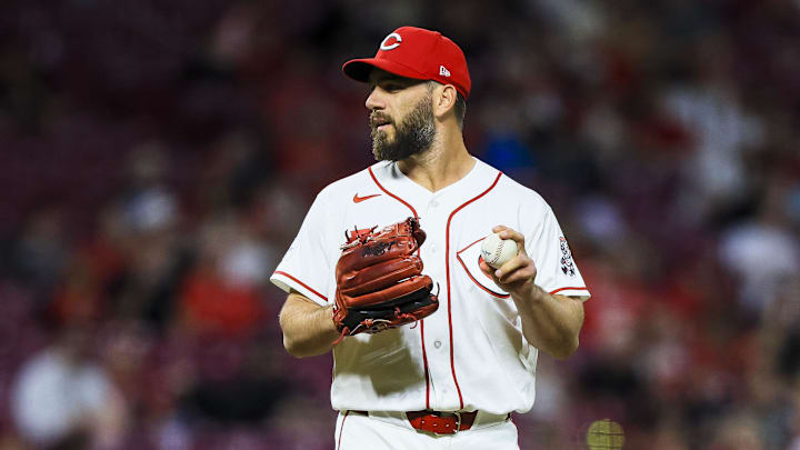 Cincinnati Reds relief pitcher Sam Moll (50) 