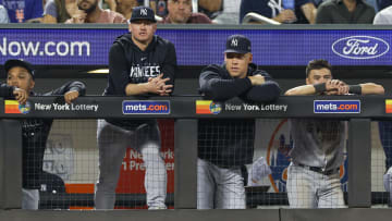  New York Yankees third baseman Josh Donaldson (28) and Aaron Judge.