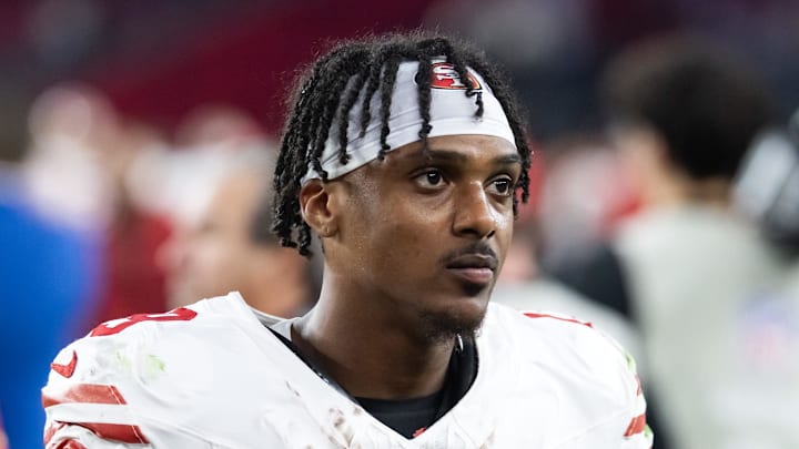 San Francisco 49ers wide receiver Jacob Cowing (19)