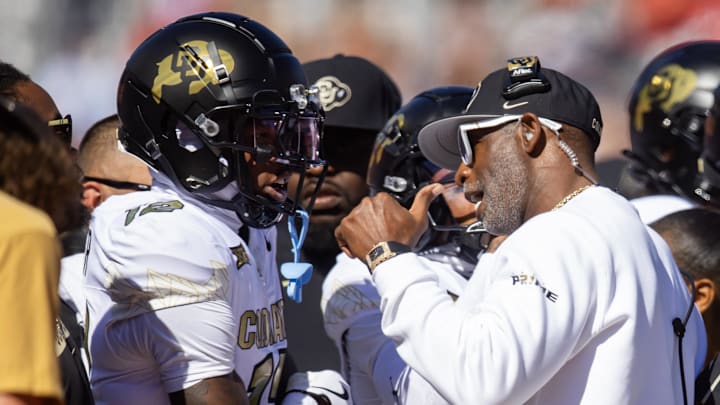Colorado star Travis Hunter gave his coach Deion Sanders high praise ahead of their final game together.
