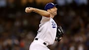 Max Scherzer juega con los Dodgers en la postemporada de 2021