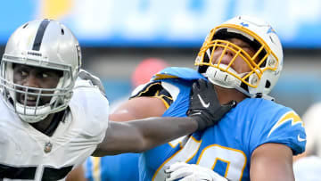 The Atlanta Falcons signed offensive linemen Julién Davenport and Zack Bailey (#78 pictured) on Wednesday.