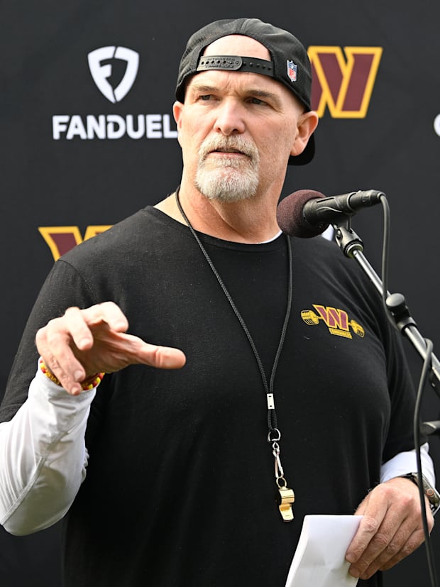 Washington Commanders head coach Dan Quinn