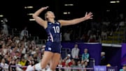 U.S. outside hitter Jordan Larson during the Paris 2024 Olympic Summer Games.