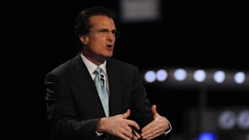 Apr 28, 2011; New York, NY, USA; ESPN analyst Mel Kiper Jr  during the 2011 NFL Draft at Radio City Music Hall. Mandatory Credit: Howard Smith-Imagn Images