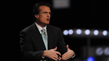 ESPN analyst Mel Kiper Jr  during the 2011 NFL Draft at Radio City Music Hall.