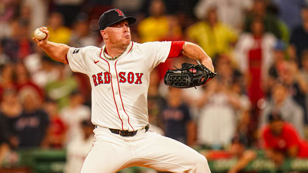 Veteran right-hander Chase Anderson, who was called up from Triple-A on Saturday, is likely to start Sunday for the Rangers.