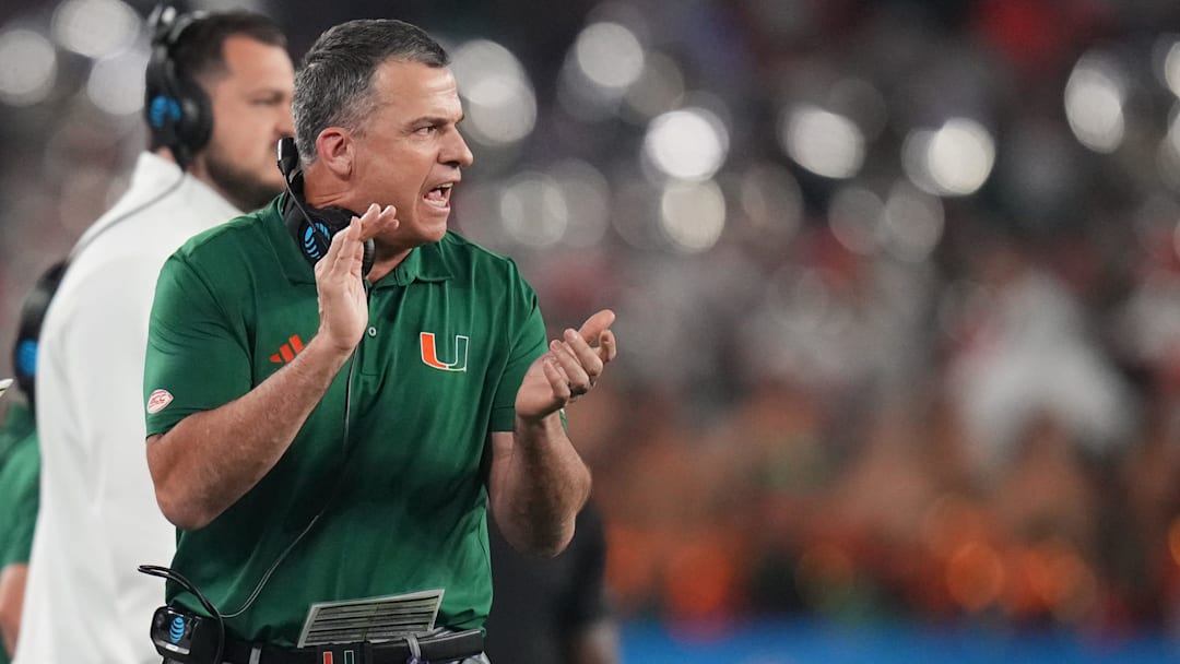 Miami Hurricanes head coach Mario Cristobal