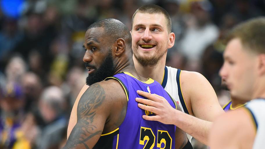 LeBron James and Nikola Jokić