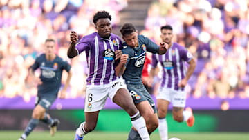 Veliz in action during his Espanyol debut - Real Valladolid CF v RCD Espanyol de Barcelona  - La Liga EA Sports