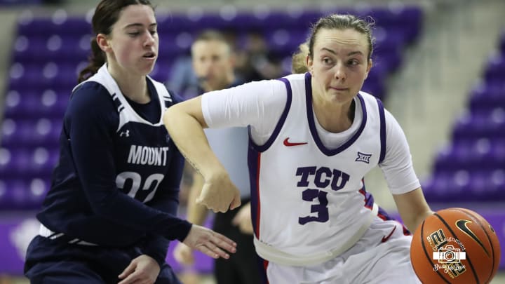 Madison Conner broke TCU's single-season record for three-pointers made in a season in 2023-24. 