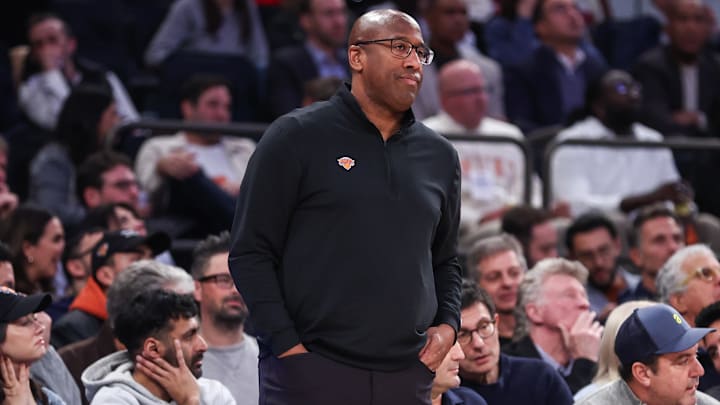 Nov 11, 2025; New York, New York, USA;  New York Knicks head coach Mike Brown at Madison Square Garden. Mandatory Credit: Wendell Cruz-Imagn Images