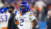 Ashton Jeanty (2) against the Penn State Nittany Lions during the Fiesta Bowl at State Farm Stadium. Mandatory Credit: Mark J. Rebilas-Imagn Images