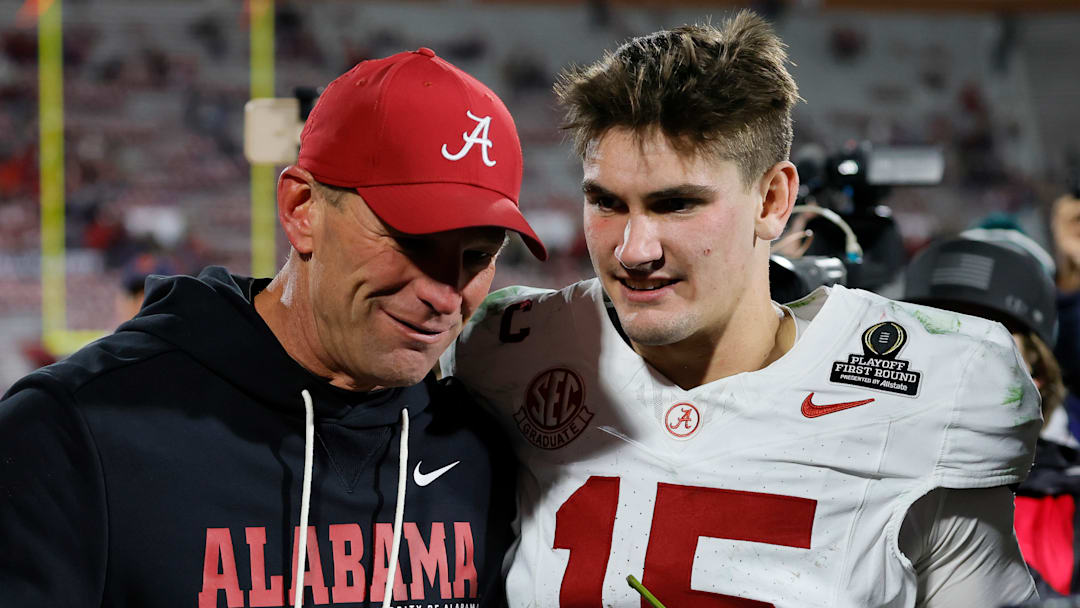 Kalen DeBoer, Ty Simpson, Alabama Crimson Tide