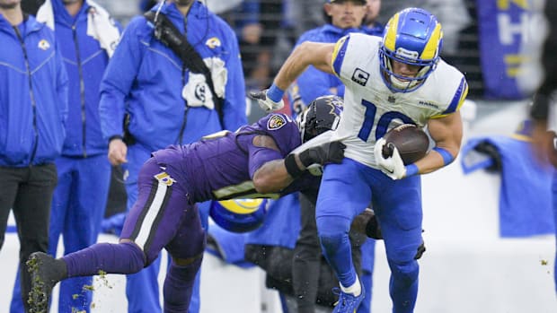 Los Angeles Rams wide receiver Cooper Kupp against the Baltimore Ravens.