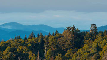 View of the Great Smoky Mountains National Park in North
