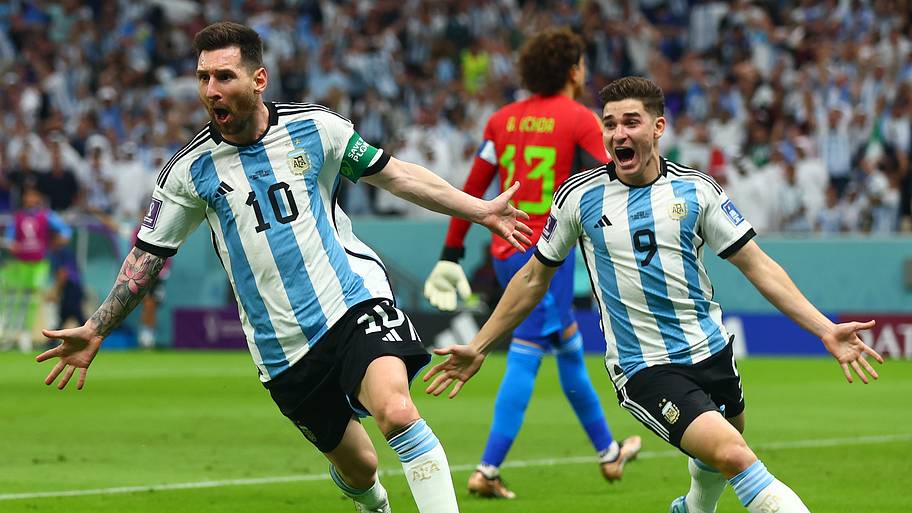 Lionel Messi goal vs. Mexico. 