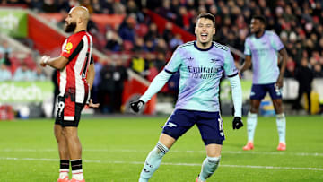 Arsenal were victorious at Brentford in the reverse fixture