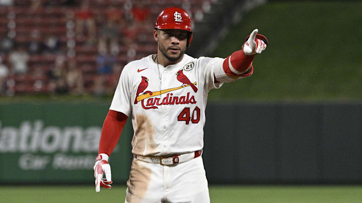 The St. Louis Cardinals traded first baseman Willson Contreras to the Boston Red Sox for three pitchers.