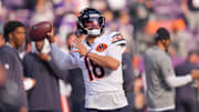 Chicago Bears quarterback Caleb Williams will look to lead the team to its fifth straight win Friday against the Eagles.