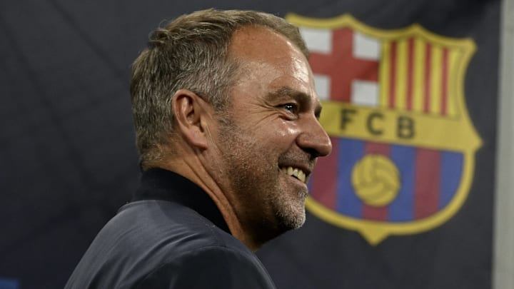 Hansi Flick won three trophies in his debut season as Barcelona manager. Hansi Flick won three trophies in his debut season as Barcelona manager.