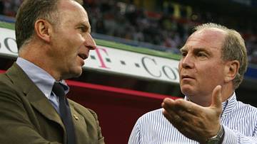 Für die Bayern-Bosse Karl-Heinz Rummenigge und Uli Hoeneß war die Spielzeit 2006/07 eine kleine Katastrophe Für die Bayern-Bosse Karl-Heinz Rummenigge und Uli Hoeneß war die Spielzeit 2006/07 eine kleine Katastrophe