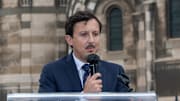 Pablo Longoria, president of Olympique de Marseille (OM)...
