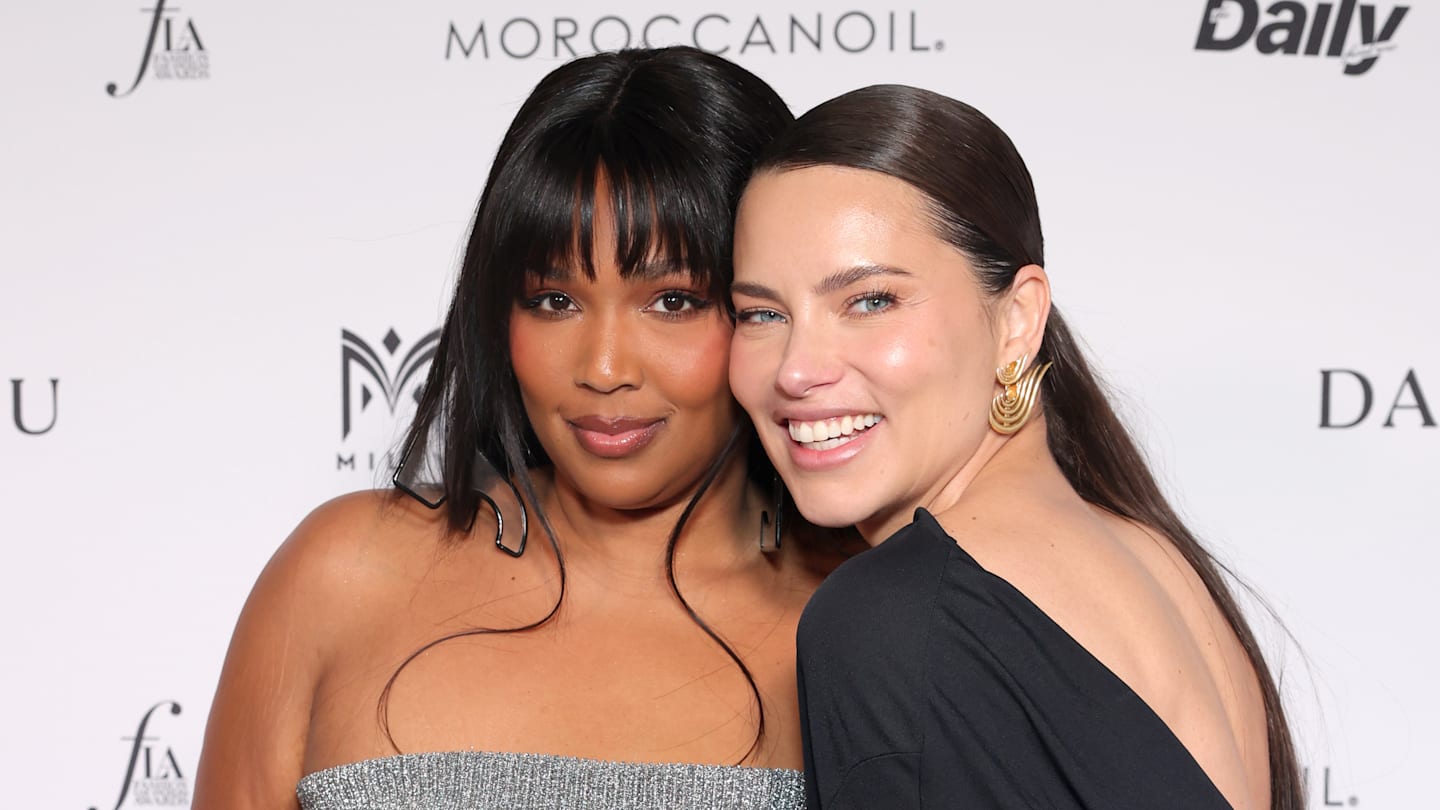 Lizzo and Adriana Lima Pose Together for Adorable Red Carpet Moment in