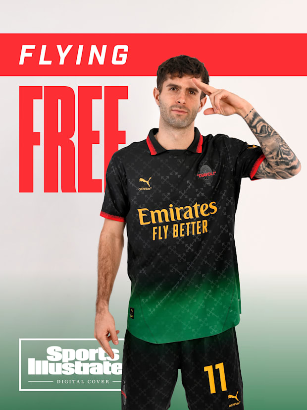 Christian Pulisic posing for a cover.