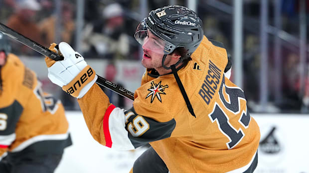 Vegas Golden Knights center Brendan Brisson