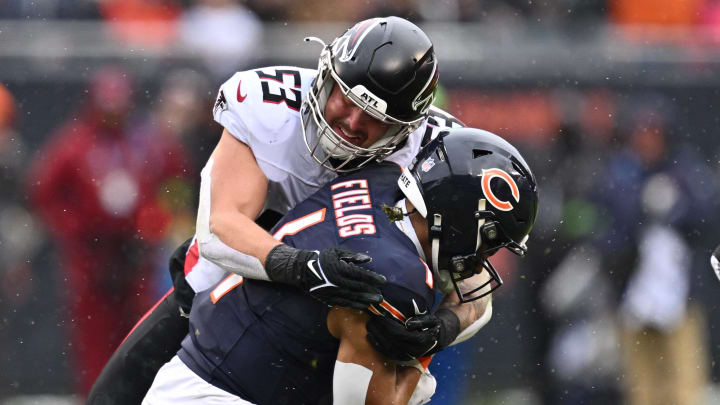 Pittsburgh Steelers quarterback Justin Fields engineered a blowout of the Atlanta Falcons with the Chicago Bears in 2023.