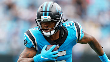 Carolina Panthers running back Rico Dowdle