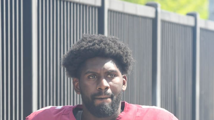 Florida State football and coaches players arrive for the 10th FSU spring football practice of the 2023 season on Tuesday, April 4, 2023.

Dennis Briggs 1 Of 1