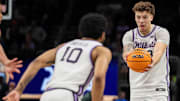 Kansas State Wildcats guard Coleman Hawkins, David Castillo