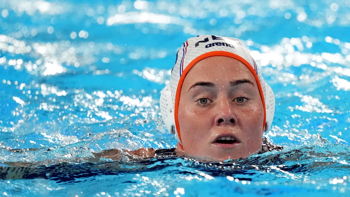 Katie Lyn Joustra, da Holanda, conquista bronze no pólo aquático