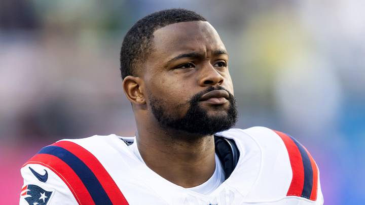 New England Patriots wide receiver Kayshon Boutte (9).