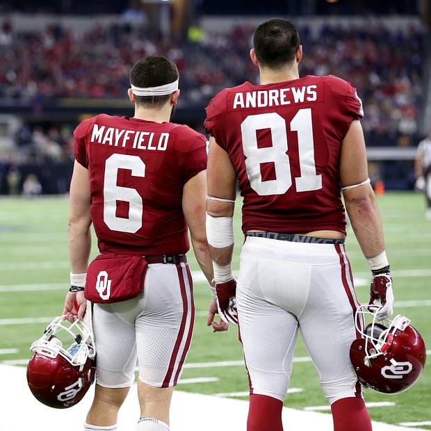 Baker Mayfield and Mark Andrews