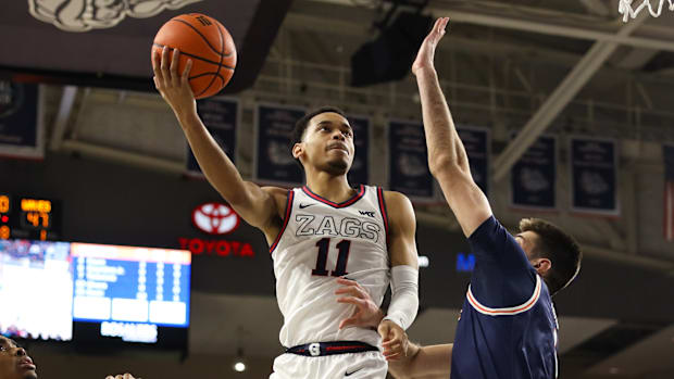 Gonzaga senior guard Nolan Hickman. 