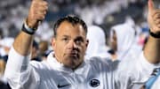 Penn State athletic director Pat Kraft gives two thumbs up