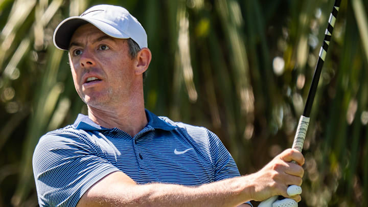 Rory McIlroy watched many drives with concern in Round 1, hitting just four fairways.