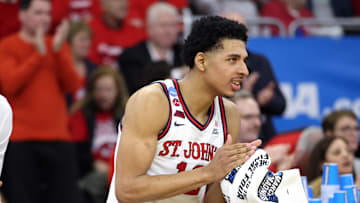 Omaha v St. John's; St. John's basketball forward RJ Luis