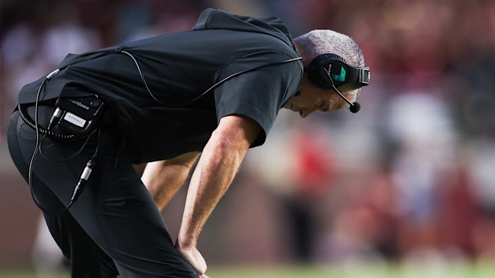 Florida State Head Coach Mike Norvell During Loss To Boston College